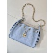Borse Imitazioni hobo piccola Chanel 25 AS5631 Blu