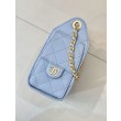 Borse Imitazioni hobo piccola Chanel 25 AS5631 Blu