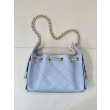 Borse Imitazioni hobo piccola Chanel 25 AS5631 Blu