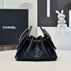 Borsa hobo piccola Chanel 25 AS5631 Nero