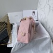 Borsa hobo piccola Chanel 25 AS5631 scamosciata Rosa