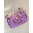 Qualità superiore replica hobo piccola Chanel 25 AS5631 scamosciata viola