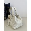 Borsa Tote Dior Toujours mini in Macrocannage bianco