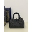 Borsa Tote Dior Toujours mini in Macrocannage nero