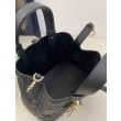 Borsa Tote Dior Toujours mini in Macrocannage nero