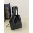 Borsa Tote Dior Toujours mini in Macrocannage nero