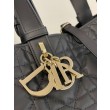 Borsa Tote Dior Toujours mini in Macrocannage nero
