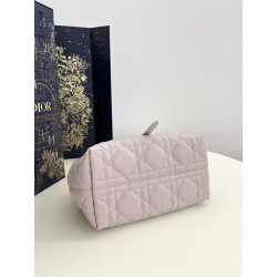 Borsa Tote Dior Toujours mini in Macrocannage rosa