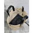 Borsa Tote Dior Toujours piccola/media/grande in pelle di vitello macrocannage beige cipria