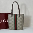 Bora Pari all'originale replica tote media Gucci Ophidia 834465 in tessuto GG marrone