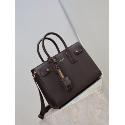 Bora Pari all'originale replica tote Sac De Jour piccola/media/grande YSL Saint Laurent Caffè