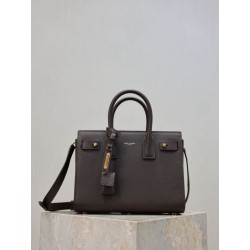 Bora Pari all'originale replica tote Sac De Jour piccola/media/grande YSL Saint Laurent Caffè