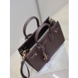 Bora Pari all'originale replica tote Sac De Jour piccola/media/grande YSL Saint Laurent Caffè