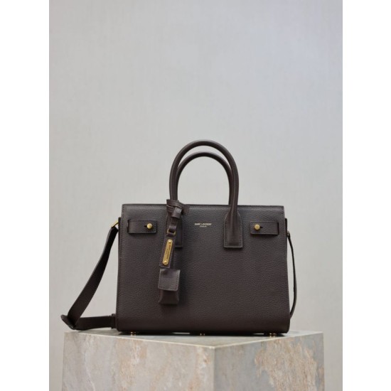 Bora Pari all'originale replica tote Sac De Jour piccola/media/grande YSL Saint Laurent Caffè