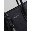Borsa tote Sac De Jour piccola/media/grande YSL Saint Laurent nera hardware argento