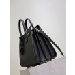 Borsa tote Sac De Jour piccola/media/grande YSL Saint Laurent nera hardware dorato