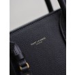 Borsa tote Sac De Jour piccola/media/grande YSL Saint Laurent nera hardware dorato