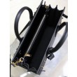 Borsa tote Sac De Jour piccola/media/grande YSL Saint Laurent nera hardware dorato