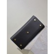 Borsa tote Sac De Jour piccola/media/grande YSL Saint Laurent nera hardware dorato