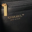 Borse Chanel Flap 25K AS5813 AS5814 Manico con diamanti smerigliati Nero