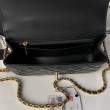 Borse Chanel Flap 25K AS5813 AS5814 Manico con diamanti smerigliati Nero