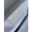 Dior Lady Dior My ABCDior Borse Firmate Replica piccola con manico superiore blu/grigio