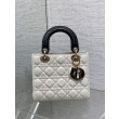Dior Lady Dior My ABCDior Borsa Replica 1:1 piccola con manico superiore Nero/bianco Dior Lady Dior My ABCDior Borsa Replica 1:1 piccola con manico superiore Nero/bianco