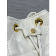 Dior piccola borsa a secchiello Dior Caro Latte Macrocannage Bianco Dior piccola borsa a secchiello Dior Caro Latte Macrocannage Bianco