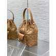 Dior piccola borsa a secchiello Dior Caro Latte Macrocannage Marrone Dior piccola borsa a secchiello Dior Caro Latte Macrocannage Marrone