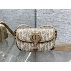 Borse Firmate Replica Dior Bobby media East-West Dior Oblique jacquard Marrone