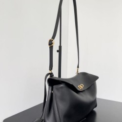 Replica Borsa a tracolla Balenciaga Rodeo Medium nera oro Imitazioni Replica qualità specchio Borsa a tracolla Balenciaga Rodeo Medium nera oro