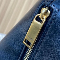Replica Borsa hobo YSL Saint Laurent Amalia nera Imitazioni Replica qualità specchio Borsa hobo YSL Saint Laurent Amalia nera