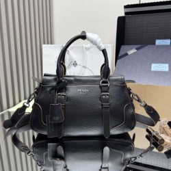 Replica qualità specchio Borsa shopping/tote grande Prada 1BG604 Nero