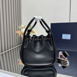 Replica Borsa a secchiello Prada Darling Mini 1BE087 Nero Imitazioni Replica qualità specchio Borsa a secchiello Prada Darling Mini 1BE087 Nero