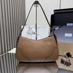 Replica Borse Alta Qualità a tracolla/hobo grande Prada Aimèe Classic marrone Imitazioni Replica qualità specchio Borse Alta Qualità a tracolla/hobo grande Prada Aimèe Classic marrone
