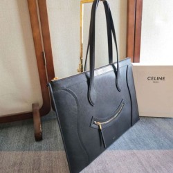Replica qualità specchio Bora Pari all'originale replica da viaggio Celine Flat Cabas nera