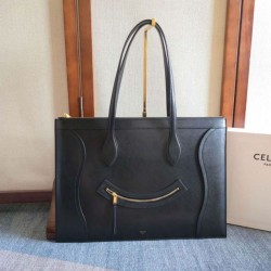 Replica qualità specchio Bora Pari all'originale replica da viaggio Celine Flat Cabas nera