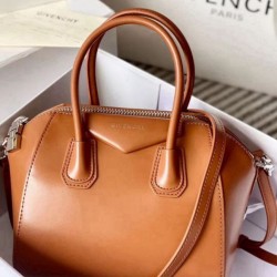 Replica qualità specchio Qualità superiore replica tote Givenchy Antigona Mini in pelle marrone