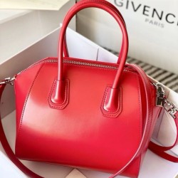 Replica Imitazioni borse griffate tote Givenchy Antigona Mini in pelle rosso Imitazioni Replica qualità specchio Imitazioni borse griffate tote Givenchy Antigona Mini in pelle rosso