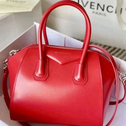 Replica qualità specchio Imitazioni borse griffate tote Givenchy Antigona Mini in pelle rosso
