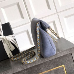 Replica Borse Imitazioni tote pieghevole Diana Chanel scamosciata piccola/media/grande Blu Imitazioni Replica qualità specchio Borse Imitazioni tote pieghevole Diana Chanel scamosciata piccola/media/grande Blu