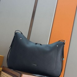 Replica qualità specchio Borsa Hobo Dior Grande Dior Slider Zipped da uomo nera