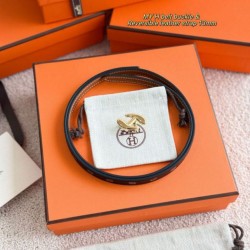 Replica qualità specchio cintura Hermes Donna My H e reversibile Hermès sur Mer 13 mm Nero/marrone