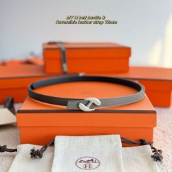 Replica qualità specchio Pari all'originale replica cintura Hermes Donna My H e reversibile Hermès sur Mer 13 mm