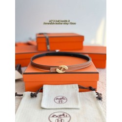 Alta gamma replica cintura Hermes Donna My H e reversibile Hermès sur Mer 13 mm marrone/Nero