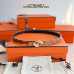Replica qualità specchio Alta gamma replica cintura Hermes Donna My H e reversibile Hermès sur Mer 13 mm marrone/Nero