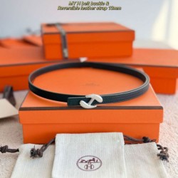 Replica qualità specchio cintura Hermes Donna My H e Hermès sur Mer 13 mm Nero