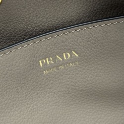 Borsa a secchiello Prada Darling Mini 1BE087 Grigio