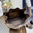 Borsa a secchiello Prada Darling Mini 1BE087 marrone