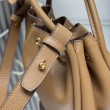 Borsa a secchiello Prada Darling Mini 1BE087 marrone